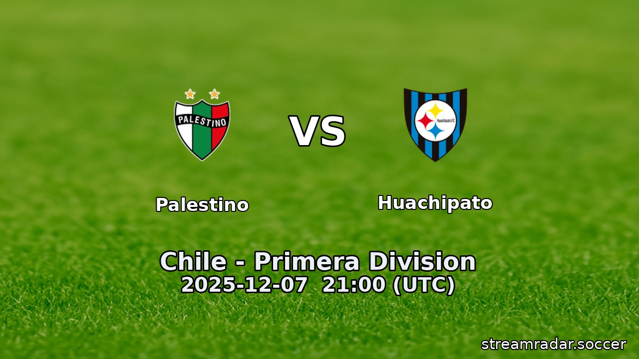 Palestino vs Huachipato