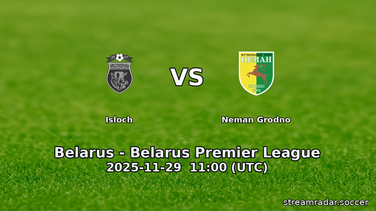 Isloch vs Neman Grodno