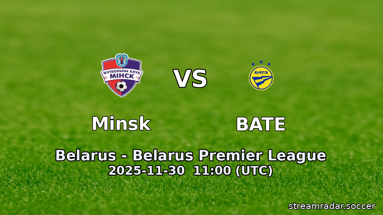 Minsk vs BATE