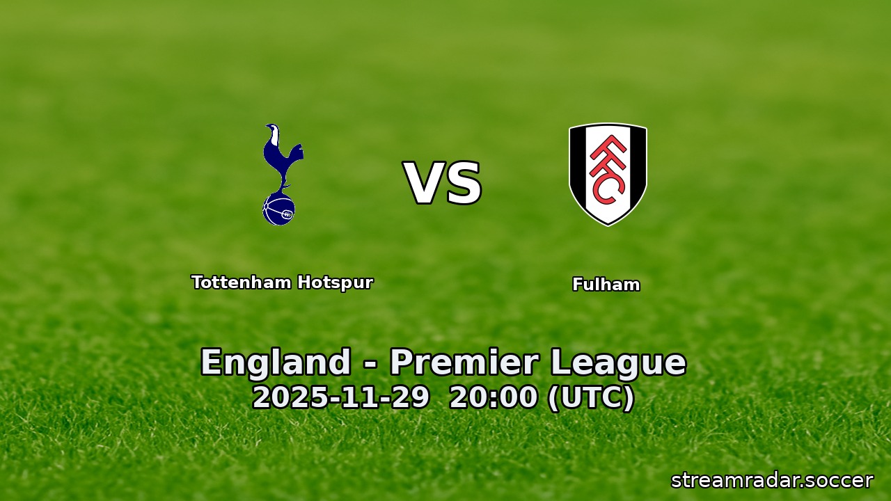 Tottenham Hotspur vs Fulham