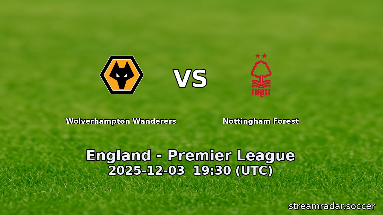 Wolverhampton Wanderers vs Nottingham Forest