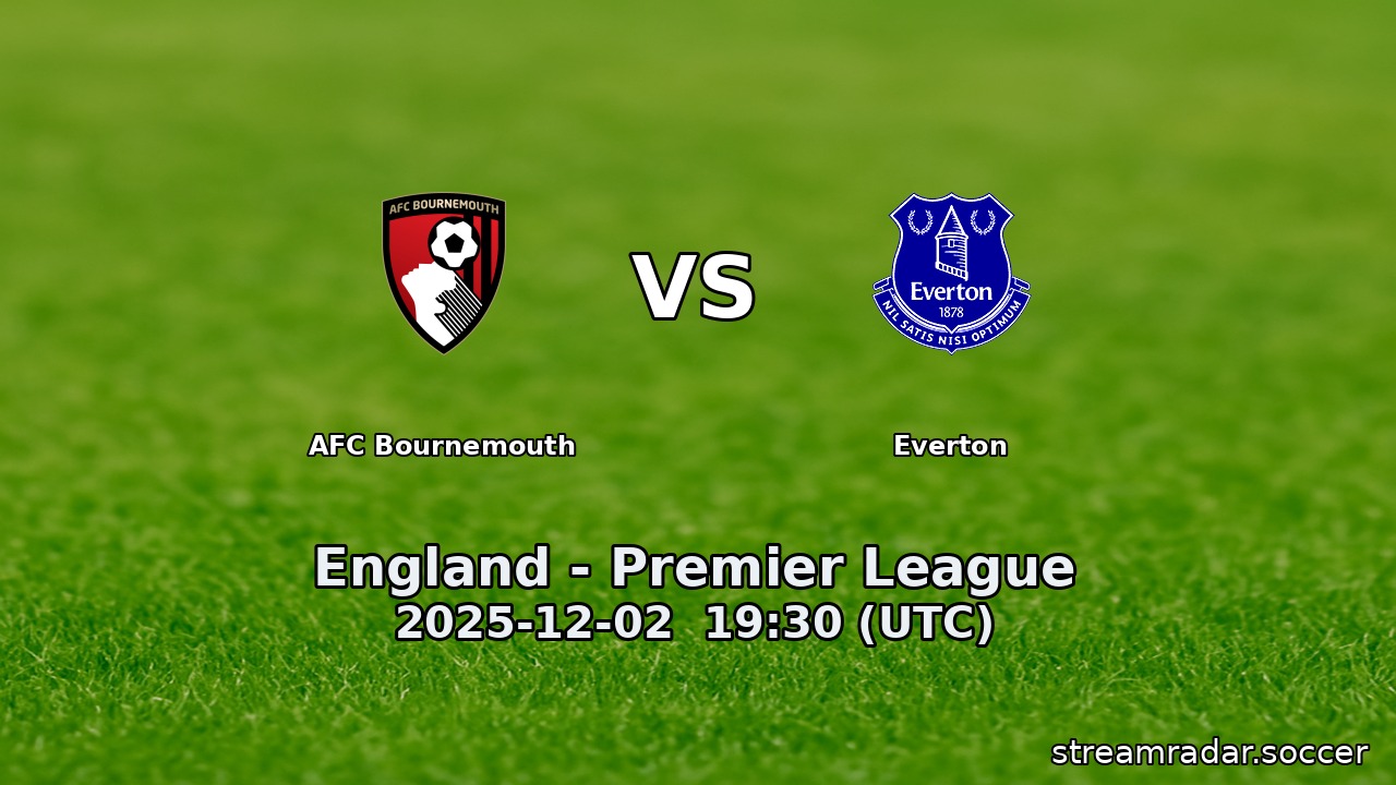 AFC Bournemouth vs Everton