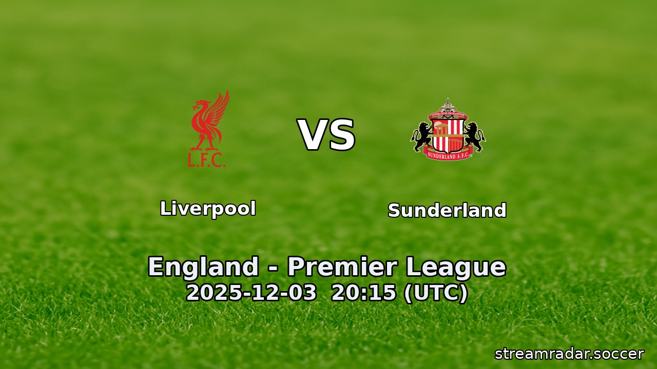 Liverpool vs Sunderland