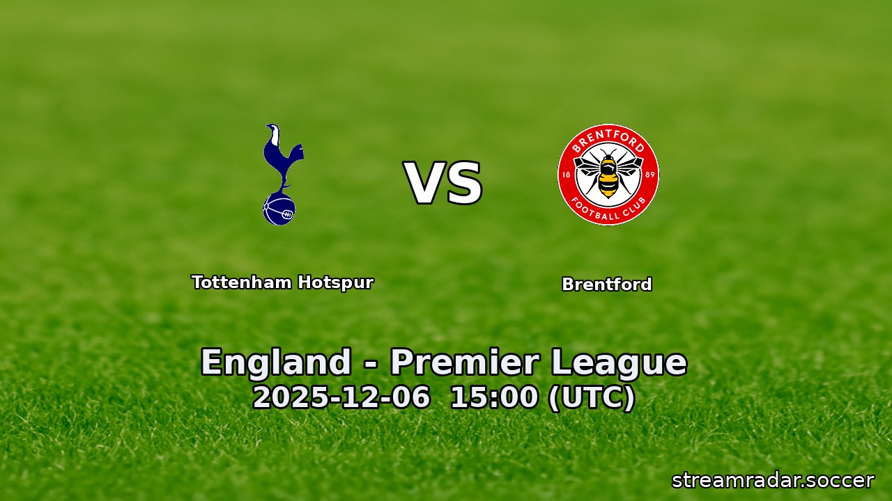Tottenham Hotspur vs Brentford