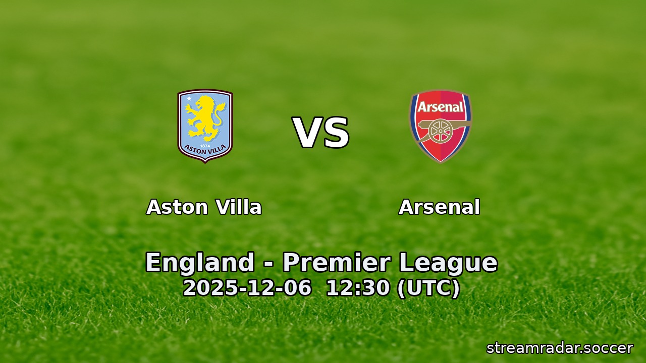 Aston Villa vs Arsenal
