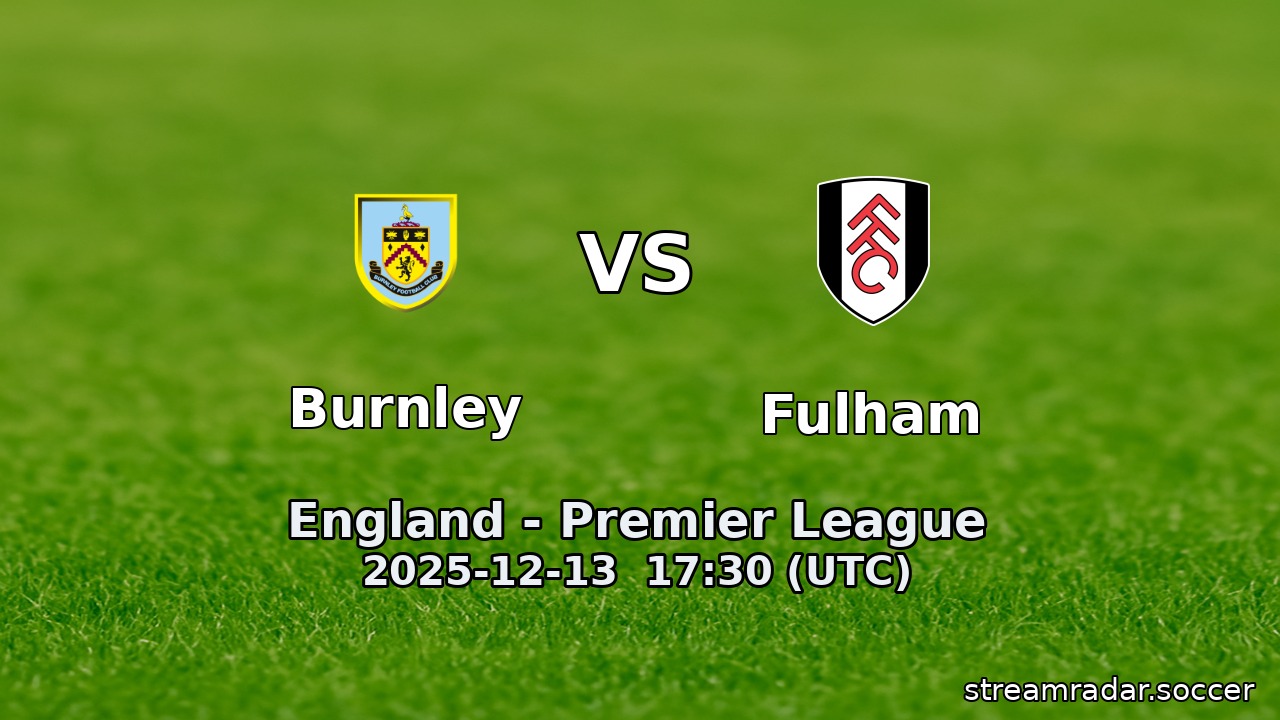 Burnley vs Fulham