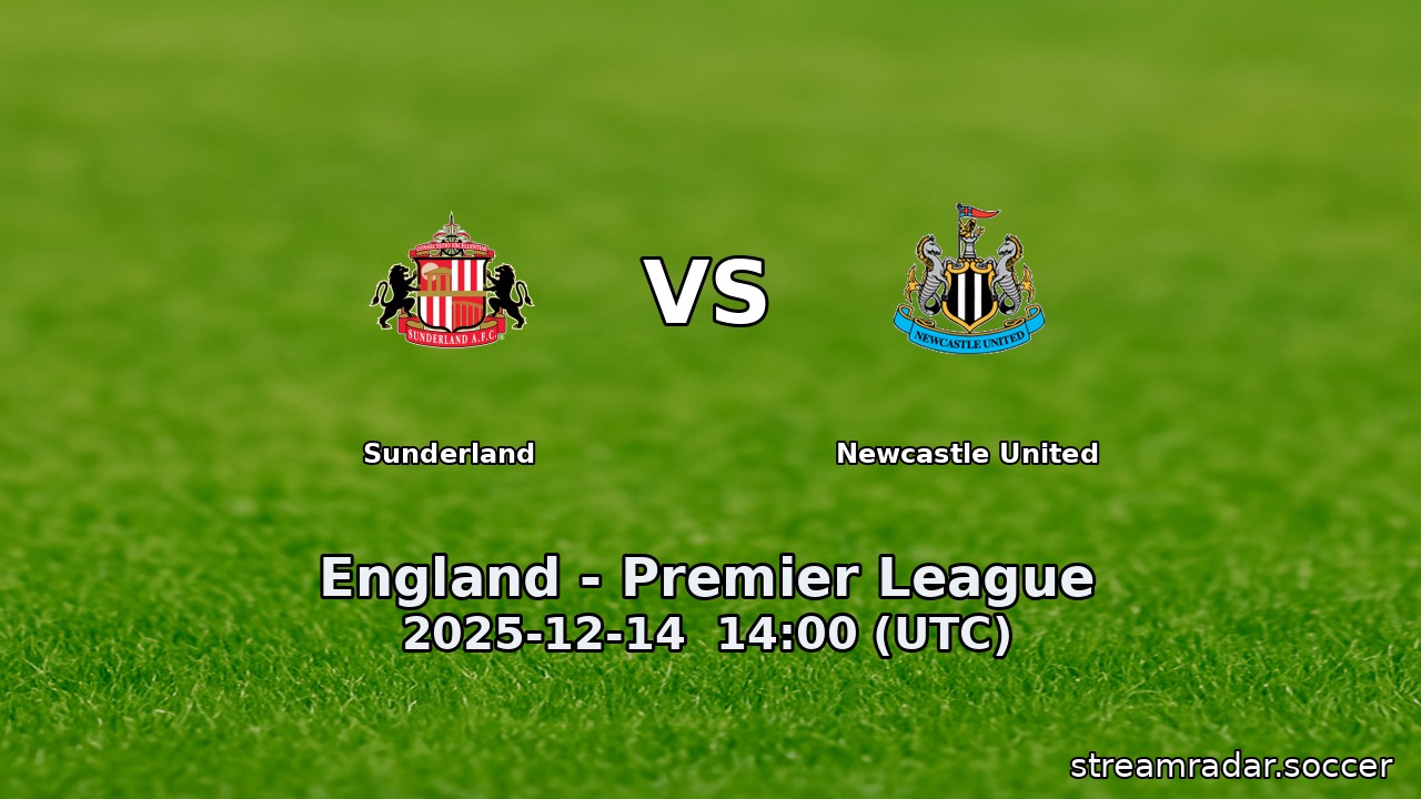 Sunderland vs Newcastle United