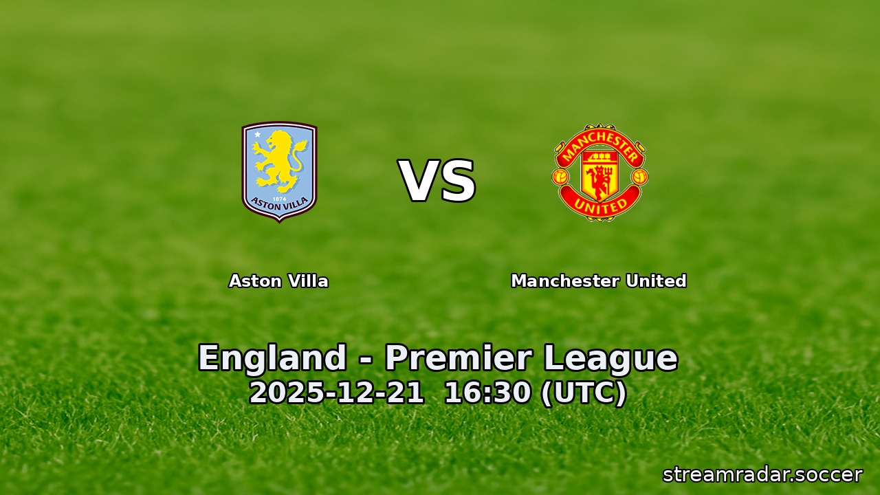 Aston Villa vs Manchester United