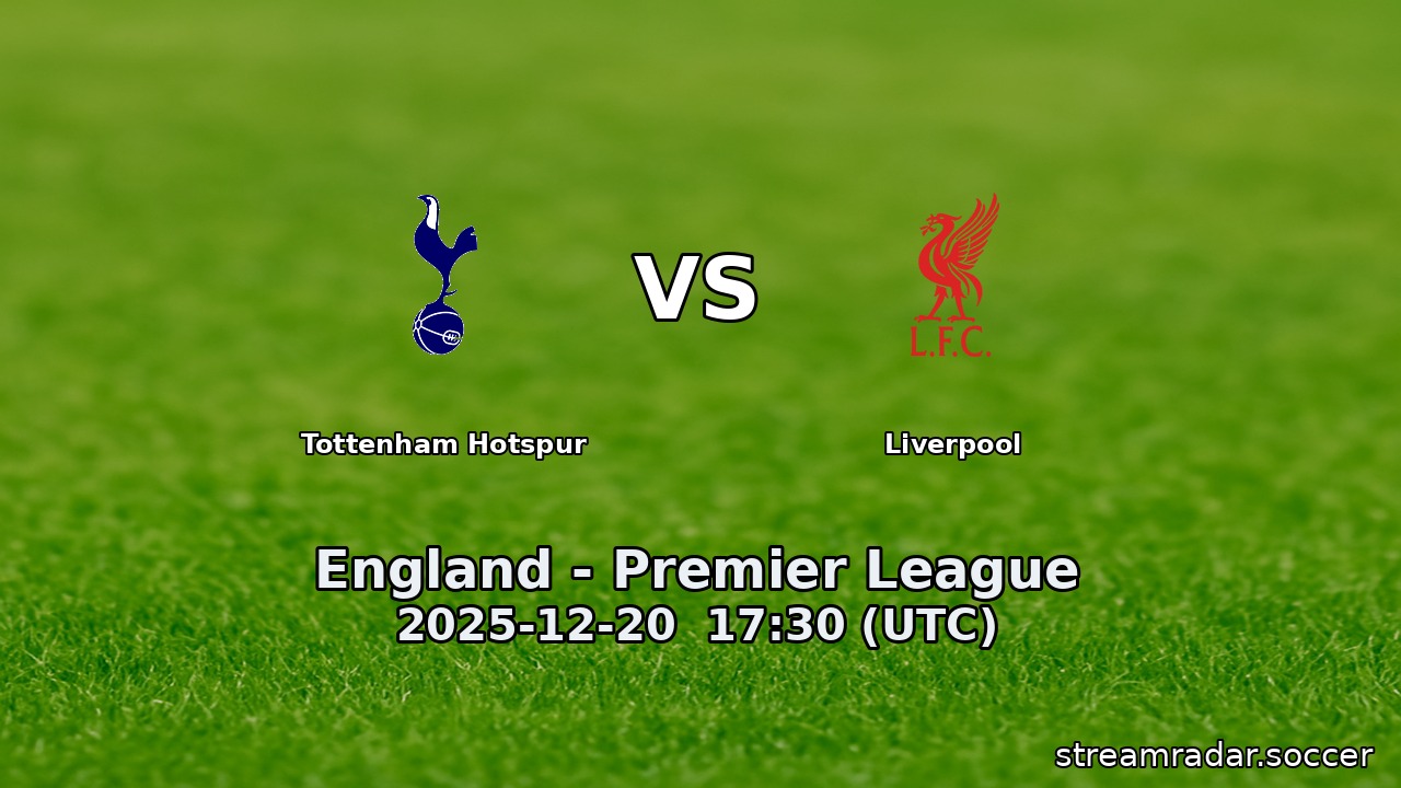 Tottenham Hotspur vs Liverpool