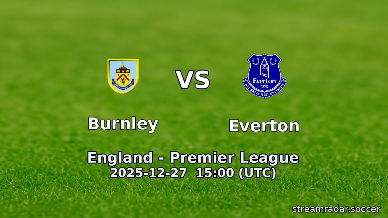 Burnley vs Everton