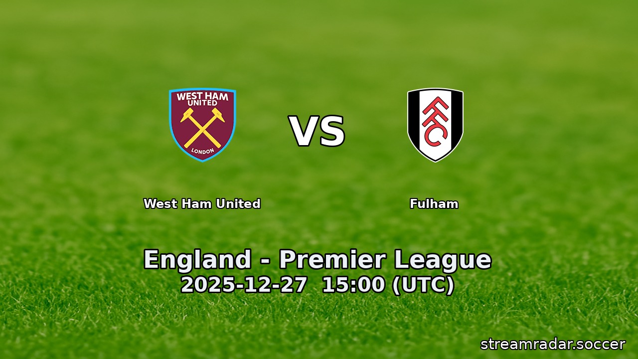 West Ham United vs Fulham