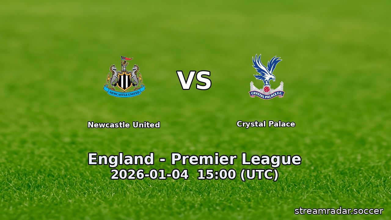 Newcastle United vs Crystal Palace
