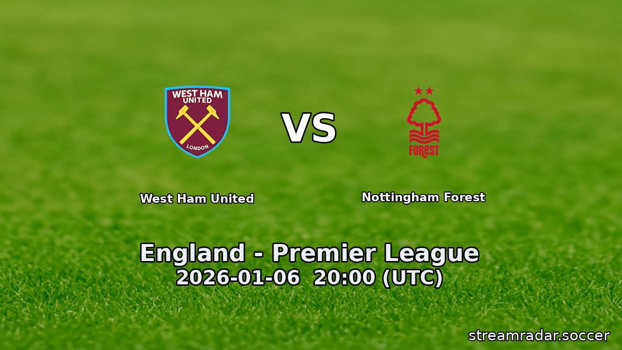 West Ham United vs Nottingham Forest