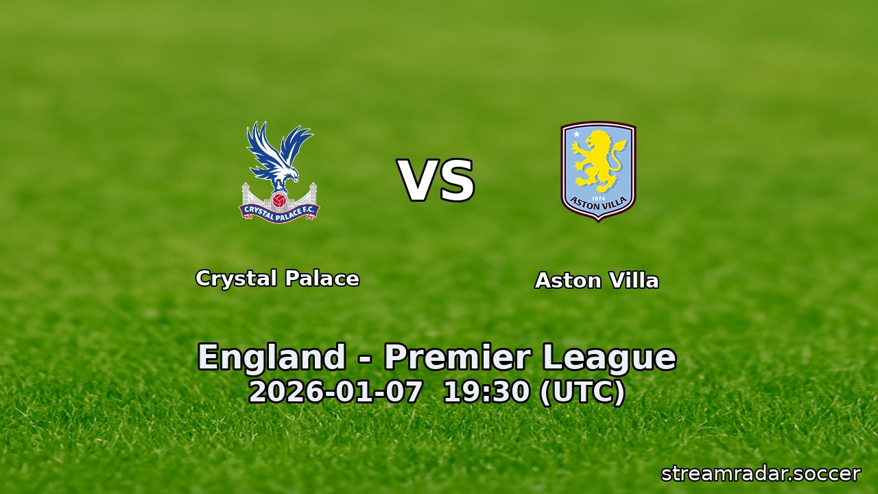 Crystal Palace vs Aston Villa