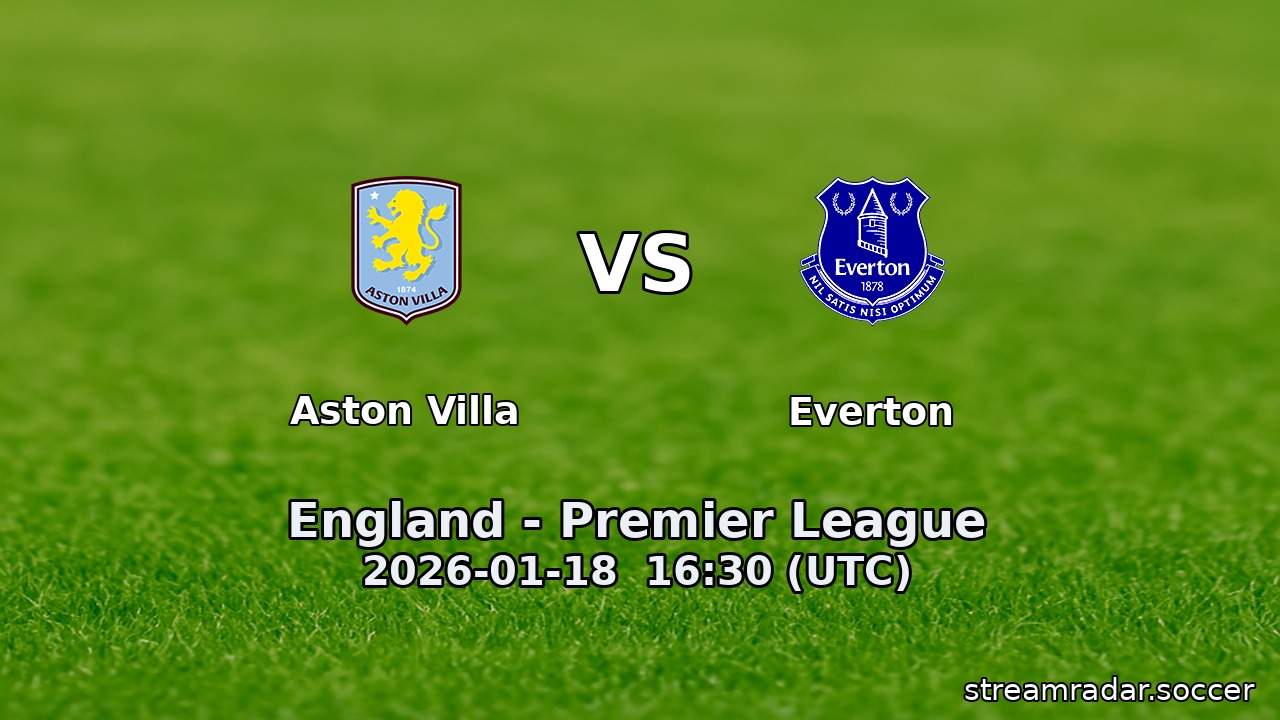 Aston Villa vs Everton