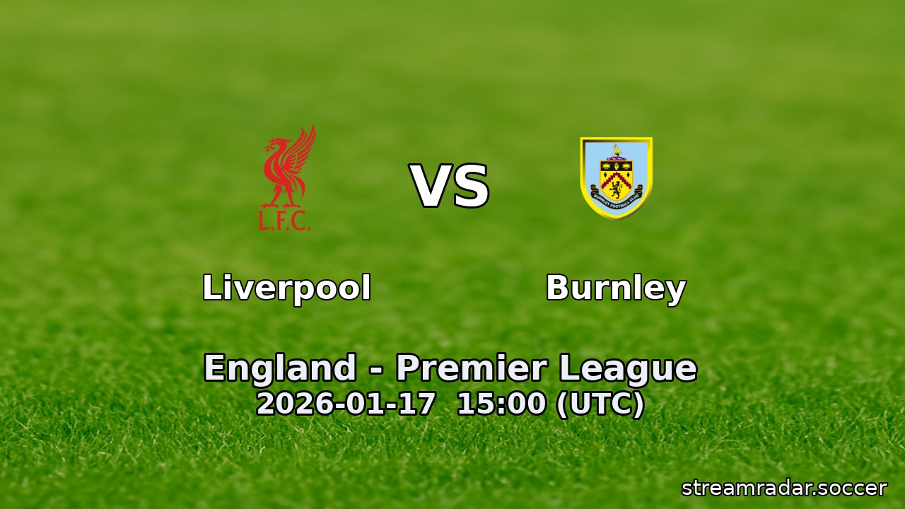 Liverpool vs Burnley