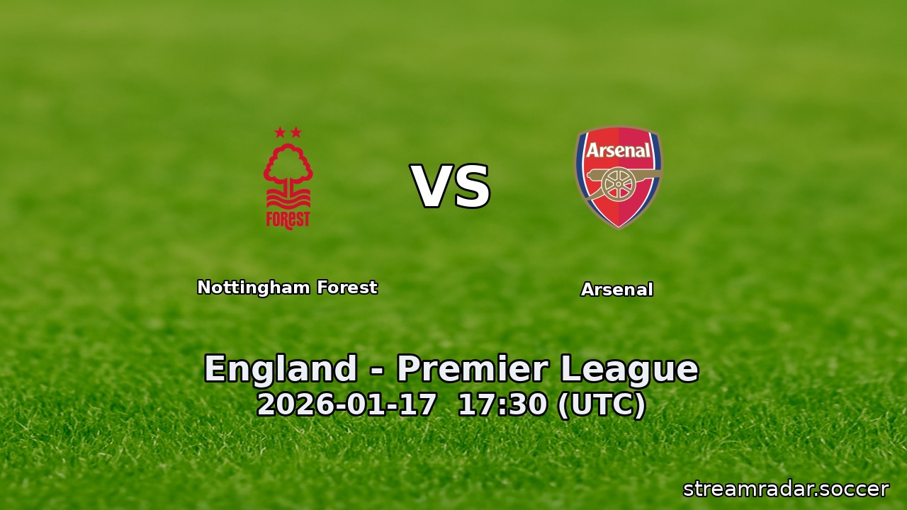 Nottingham Forest vs Arsenal