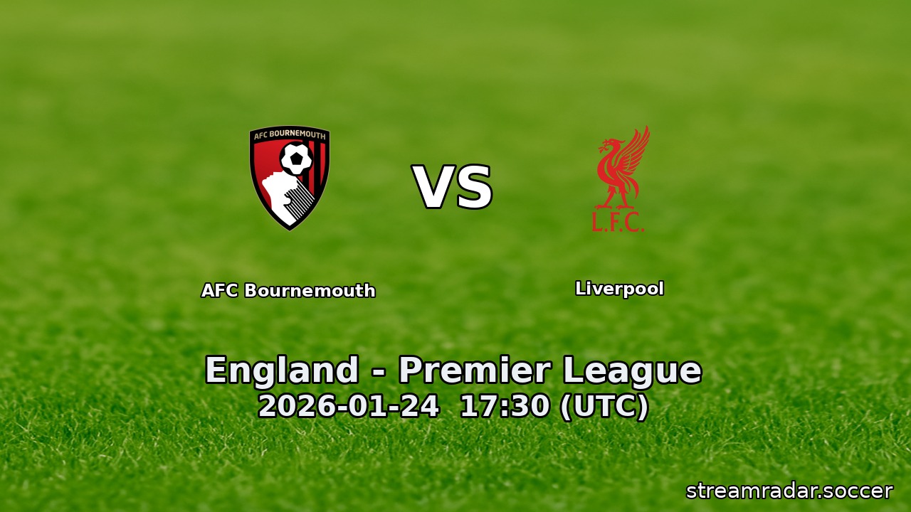 AFC Bournemouth vs Liverpool