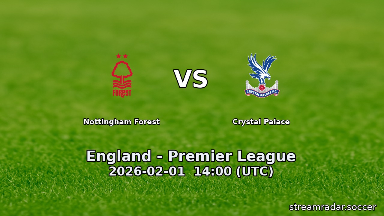 Nottingham Forest vs Crystal Palace