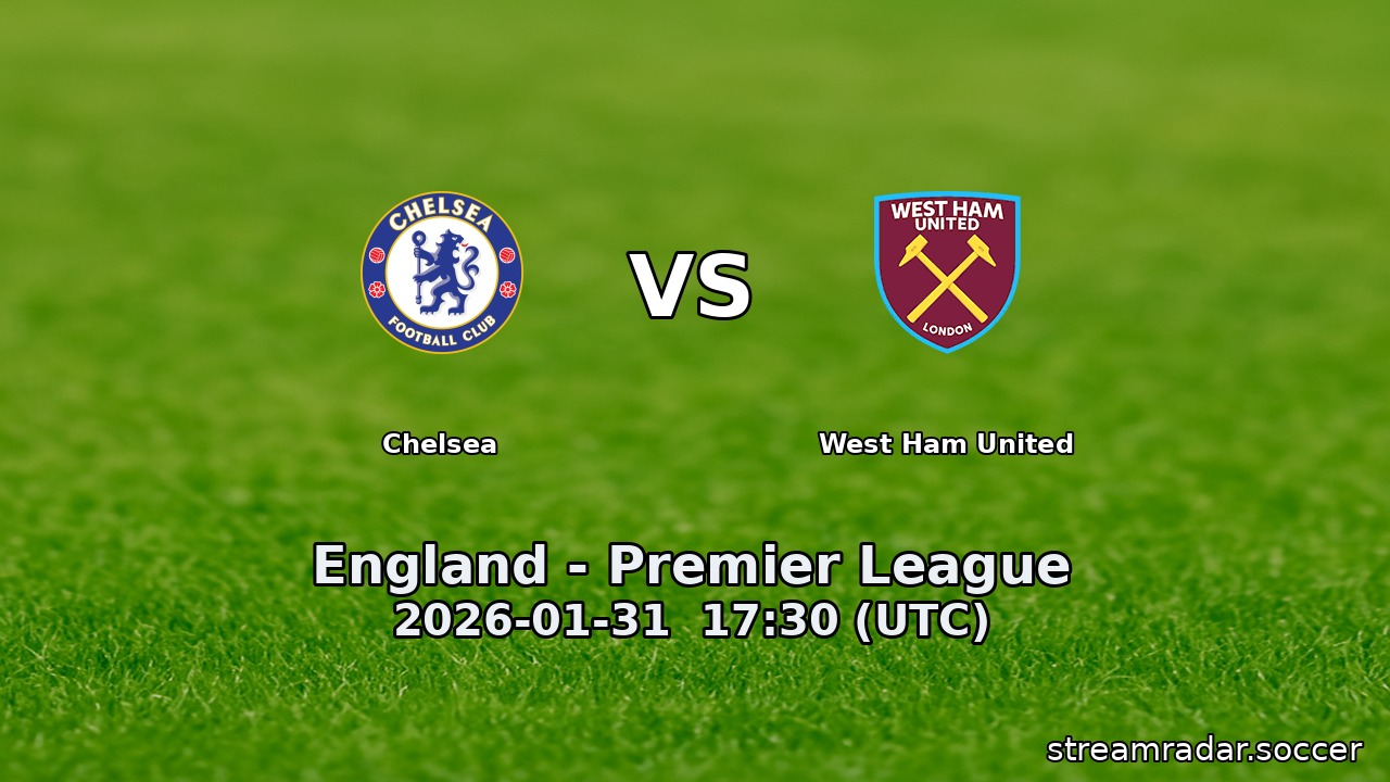 Chelsea vs West Ham United