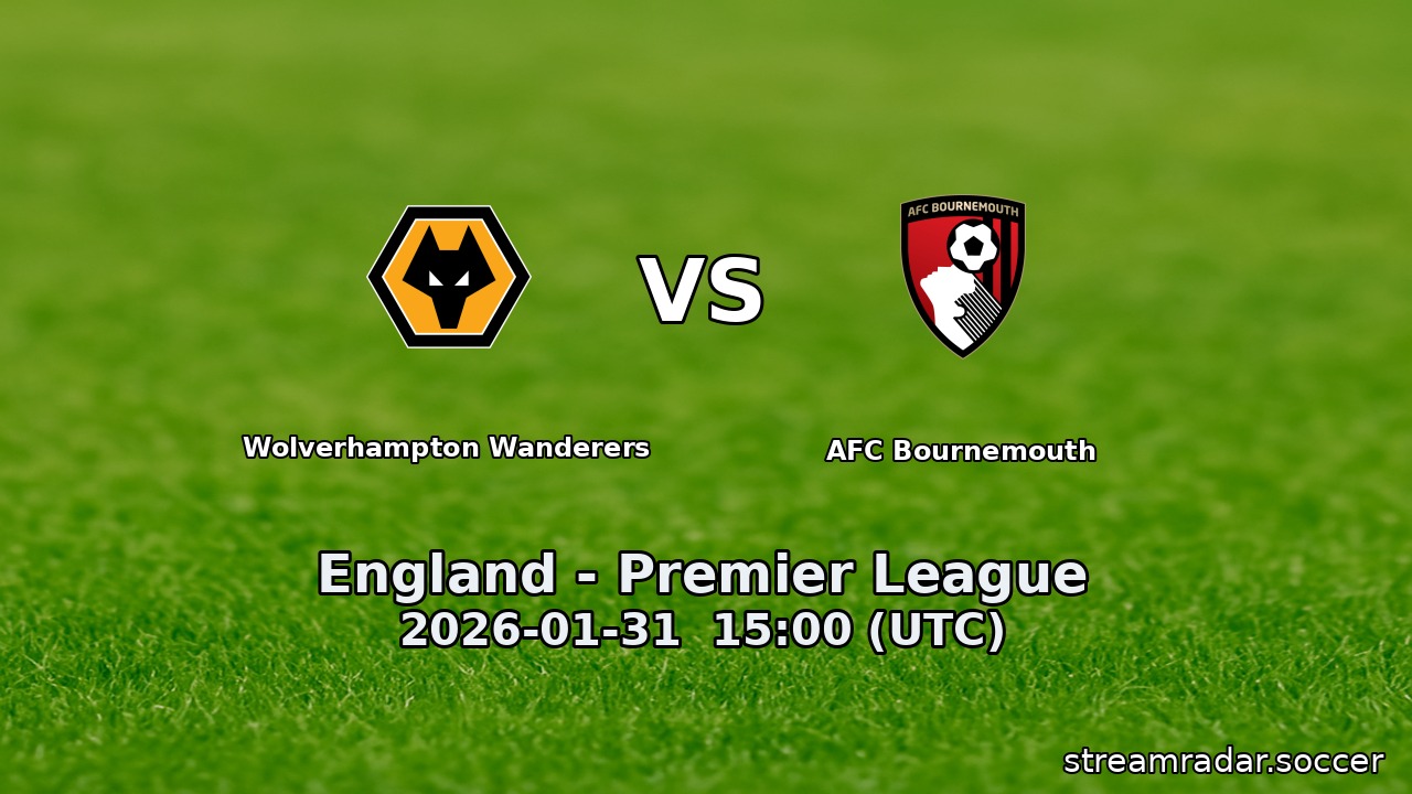 Wolverhampton Wanderers vs AFC Bournemouth