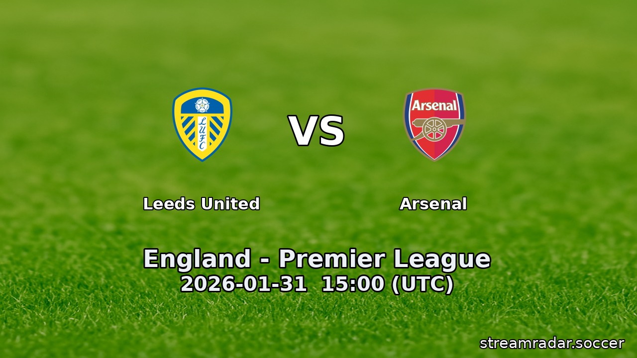 Leeds United vs Arsenal