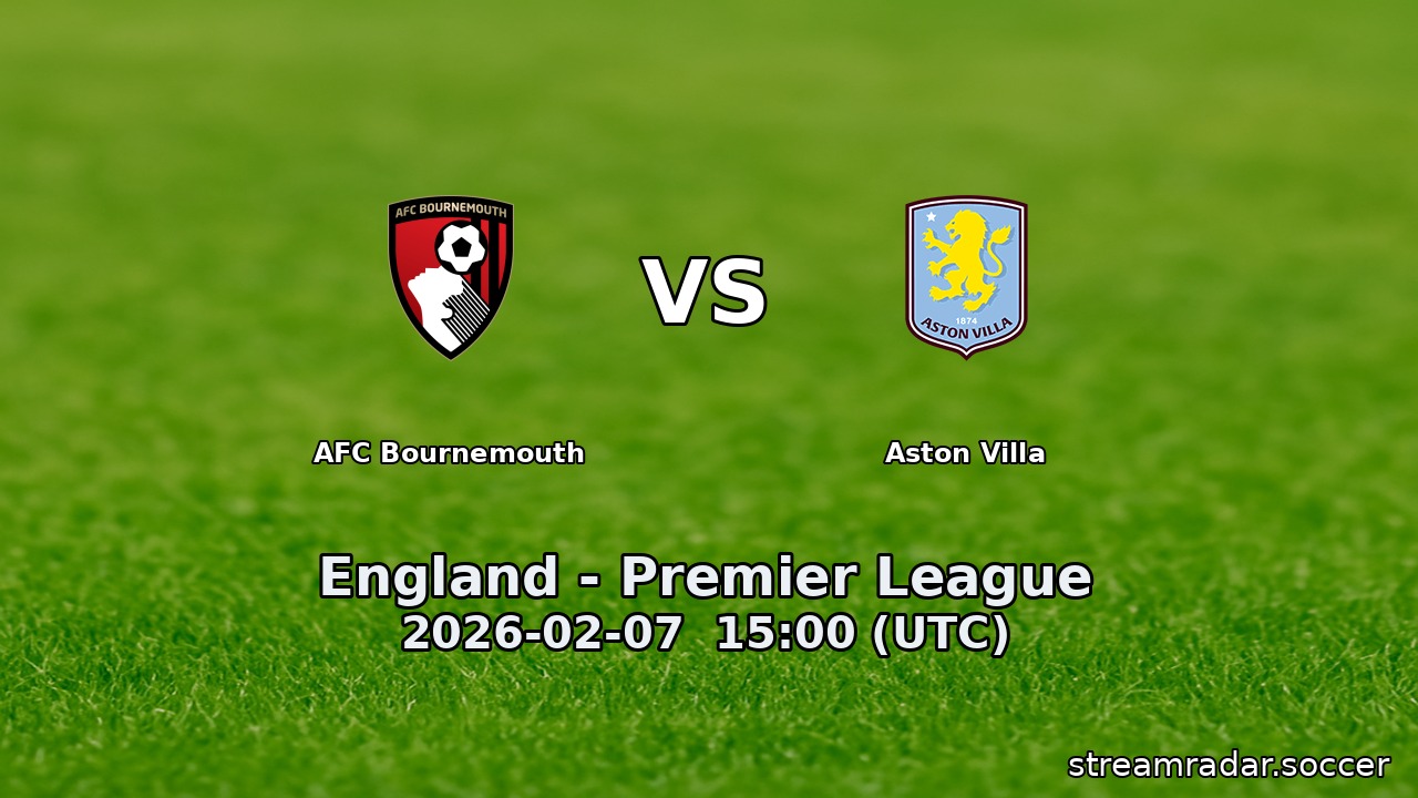 AFC Bournemouth vs Aston Villa