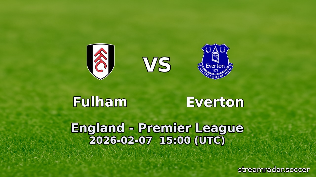 Fulham vs Everton
