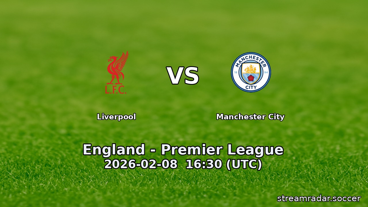 Liverpool vs Manchester City