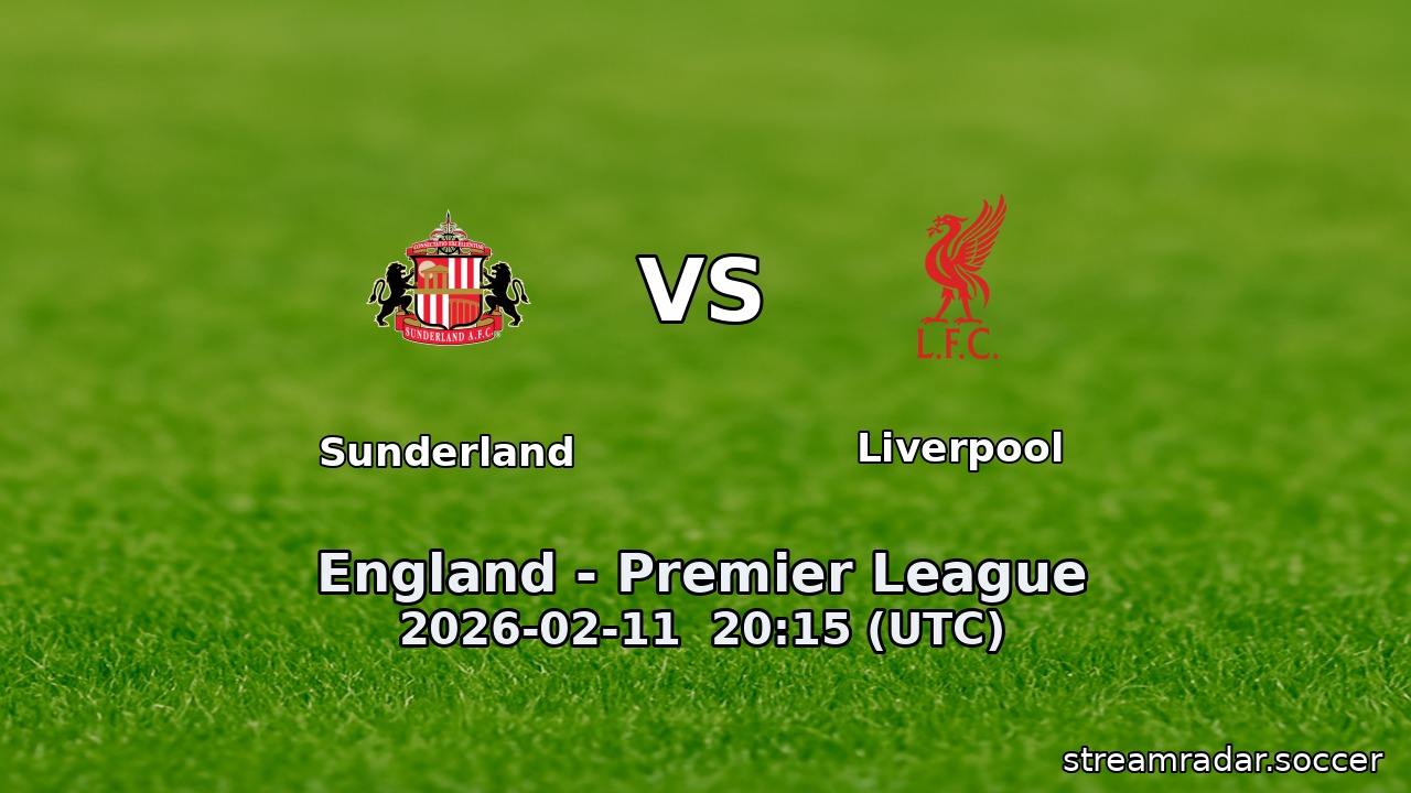 Sunderland vs Liverpool