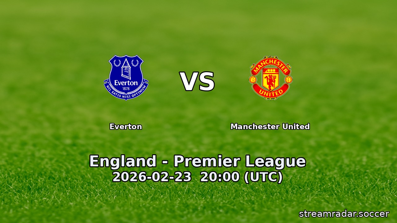 Everton vs Manchester United