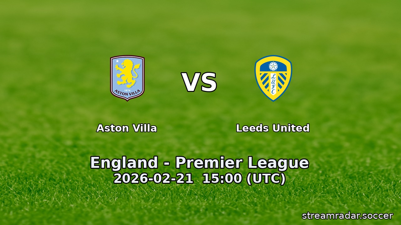 Aston Villa vs Leeds United