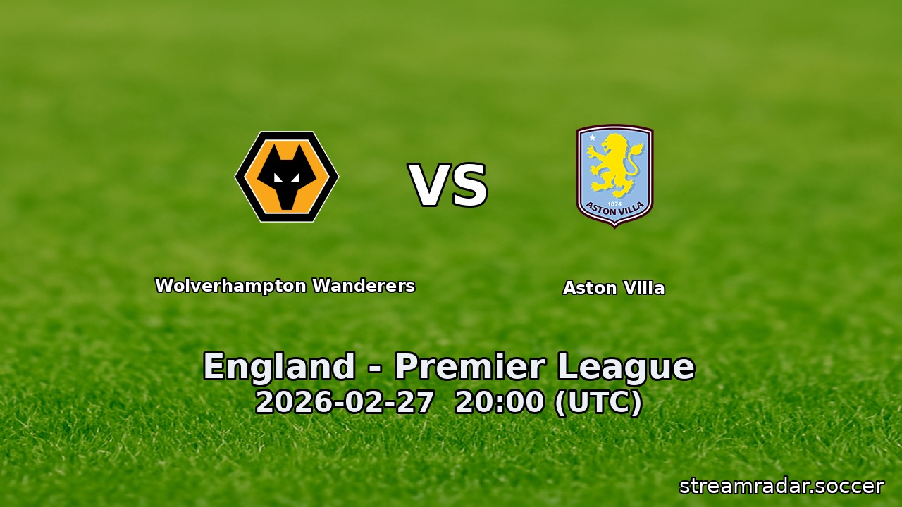 Wolverhampton Wanderers vs Aston Villa