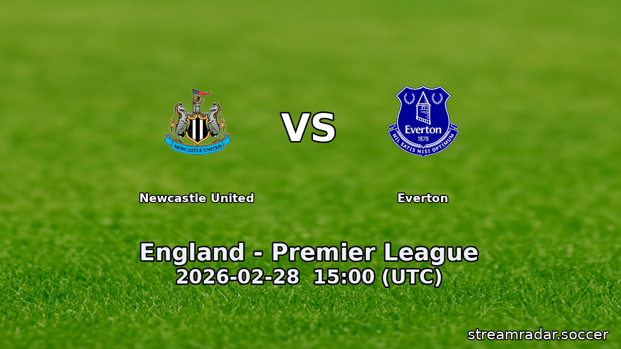 Newcastle United vs Everton
