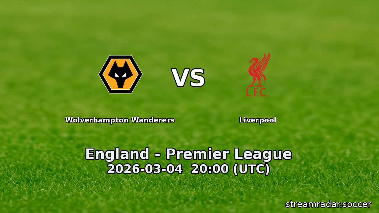 Wolverhampton Wanderers vs Liverpool