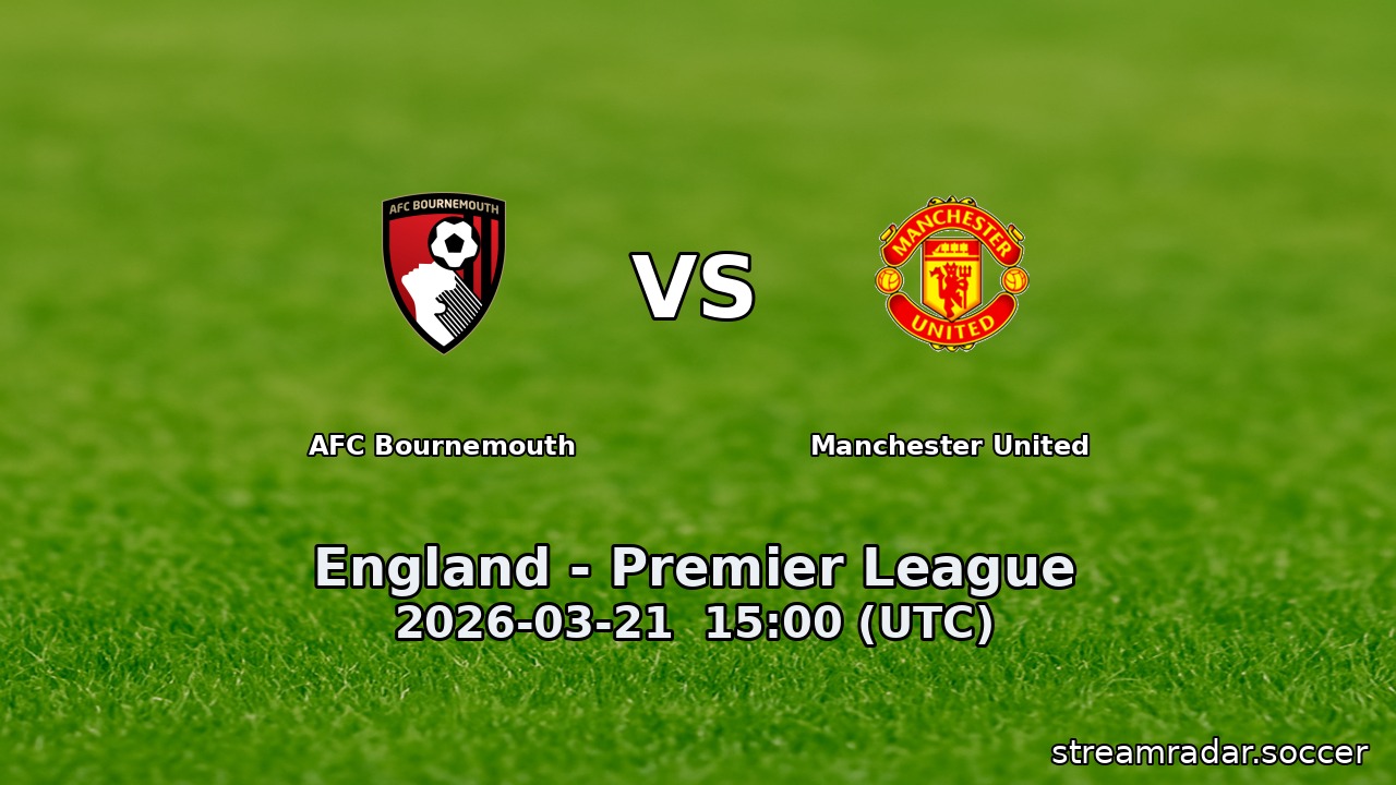 AFC Bournemouth vs Manchester United