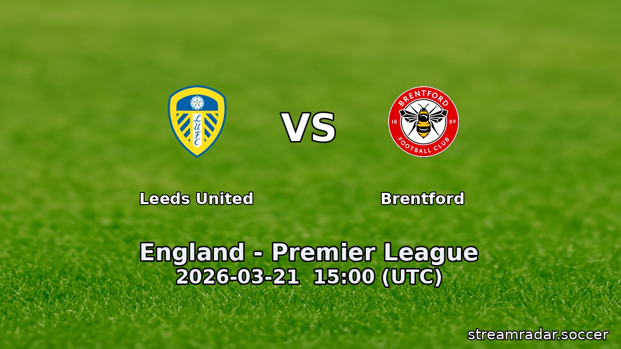 Leeds United vs Brentford