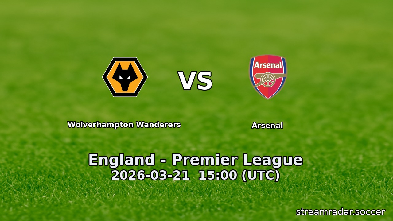 Wolverhampton Wanderers vs Arsenal