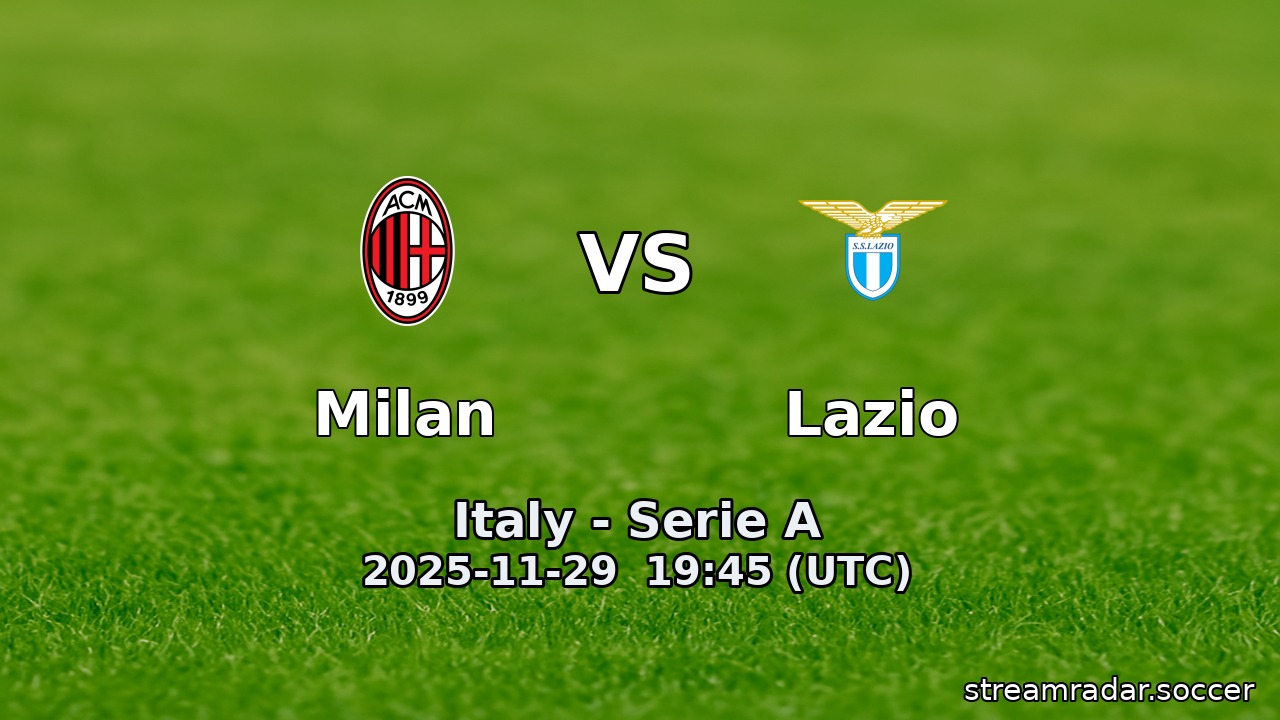 Milan vs Lazio