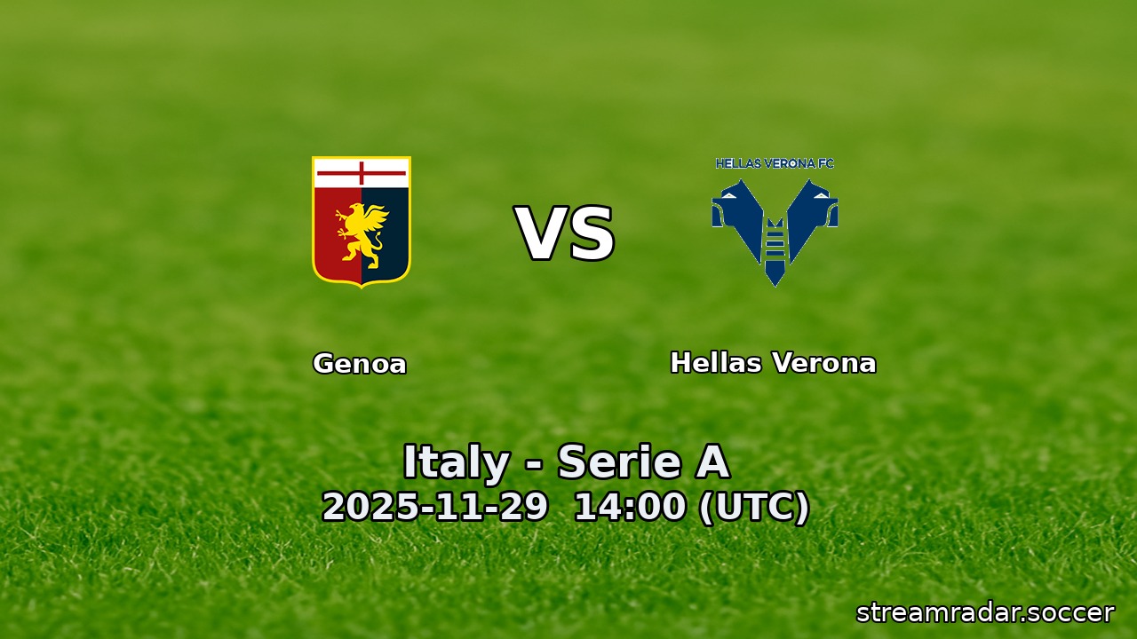 Genoa vs Hellas Verona