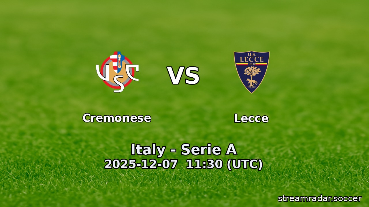 Cremonese vs Lecce
