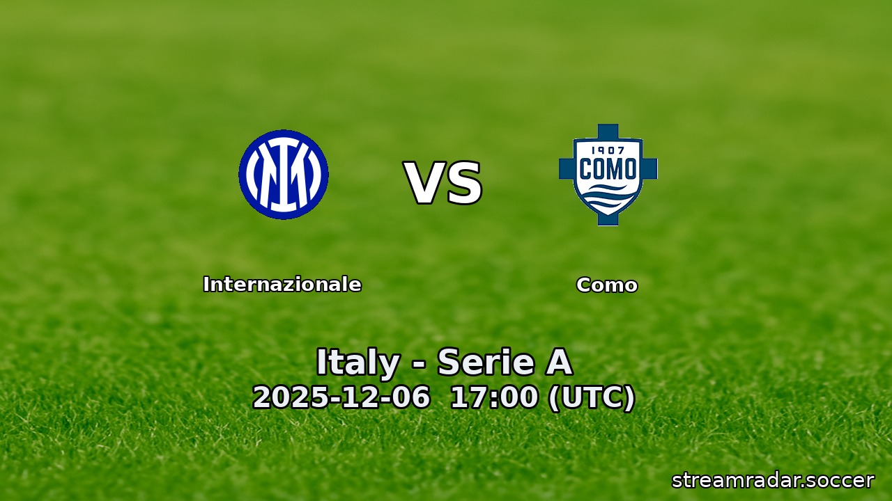 Internazionale vs Como