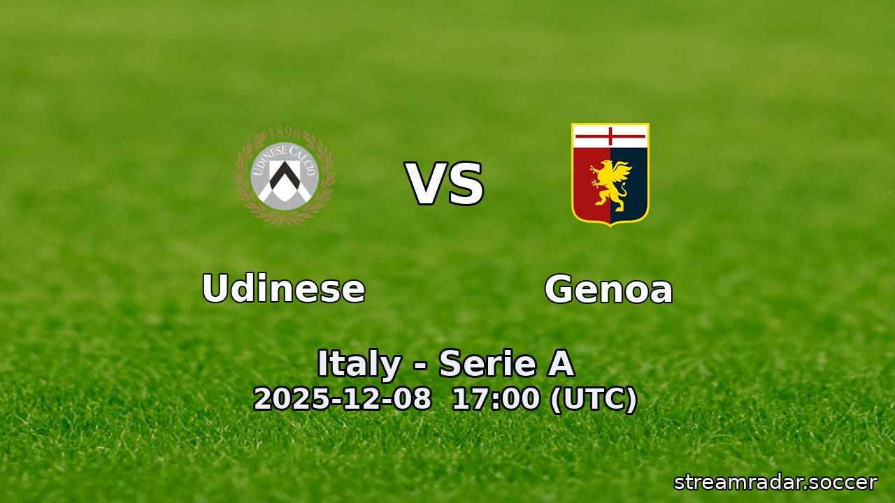Udinese vs Genoa