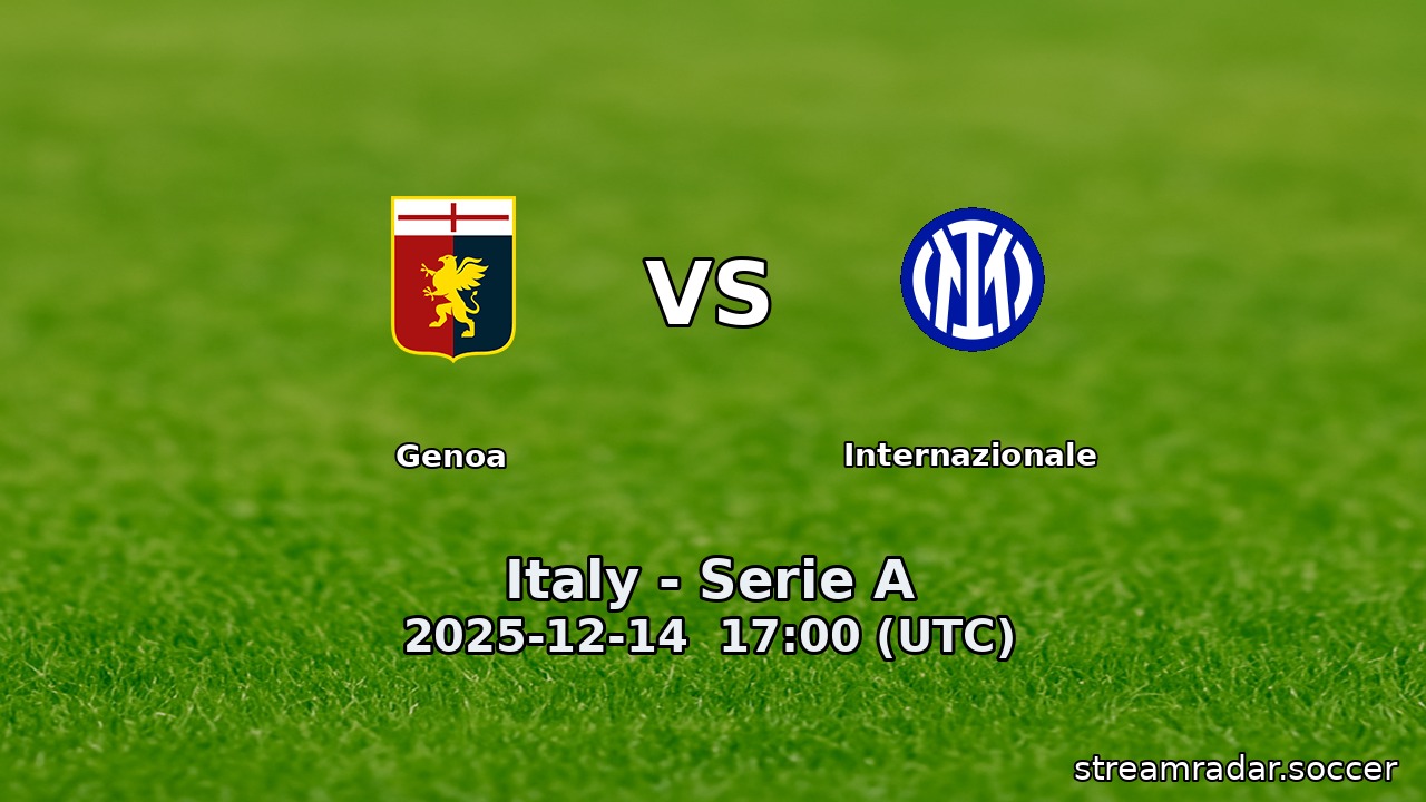 Genoa vs Internazionale