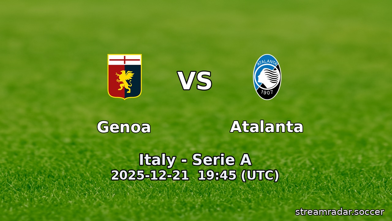 Genoa vs Atalanta