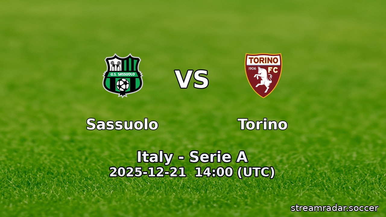 Sassuolo vs Torino