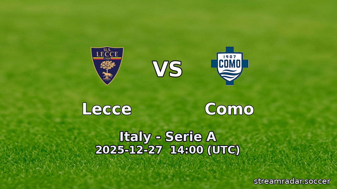Lecce vs Como