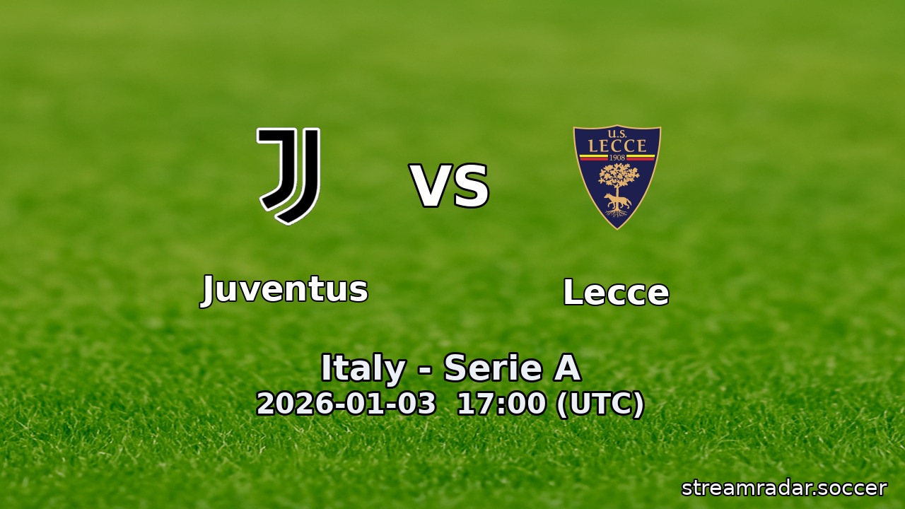 Juventus vs Lecce