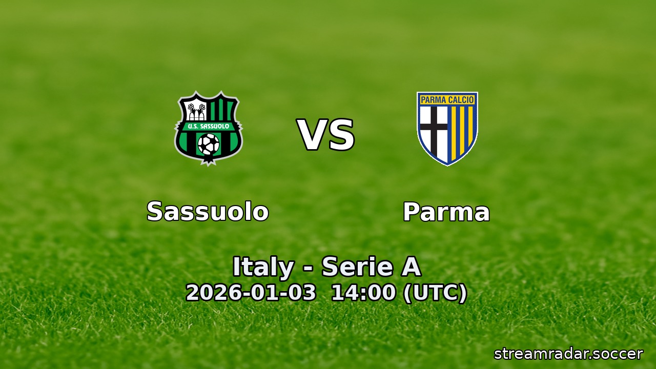 Sassuolo vs Parma