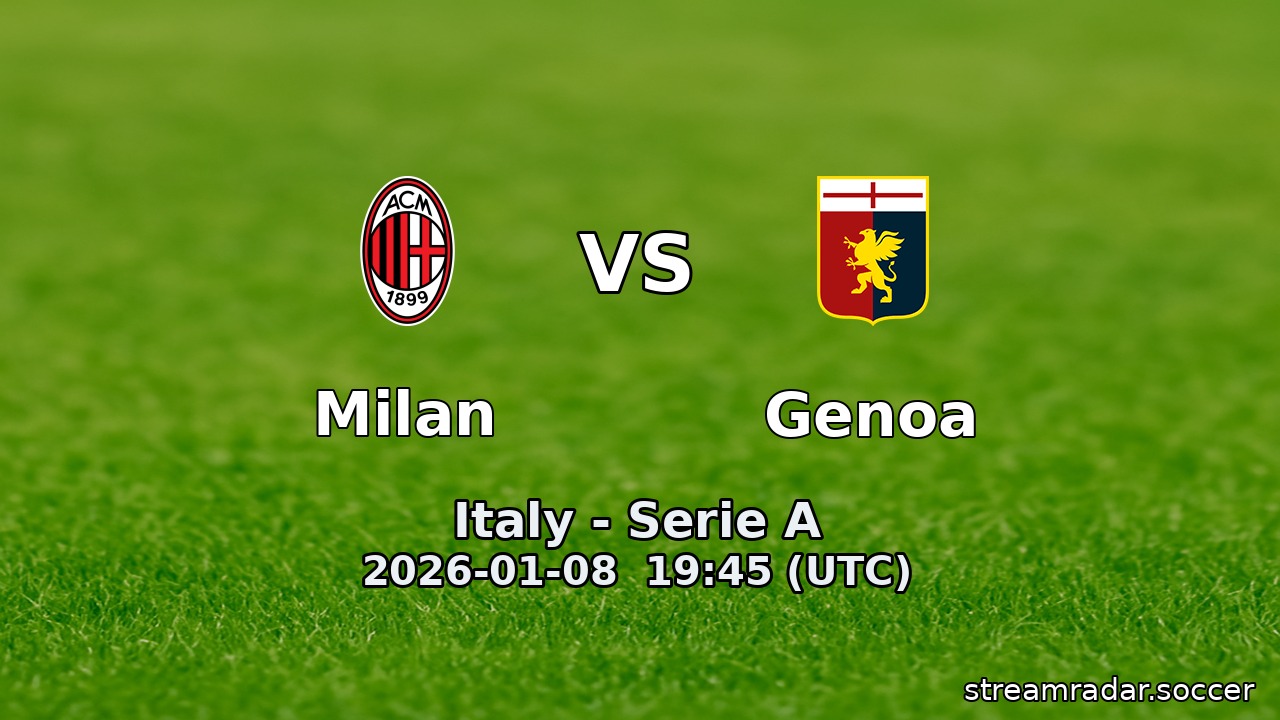 Milan vs Genoa
